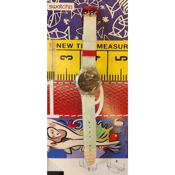 Swatch watch AMERICAN DREAM SEK103 1995 Aquachrono New old stock - Picture 7 of 10